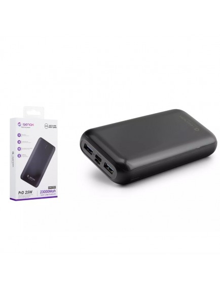 GENAX GNX502 POWERBANK 23000Mah PD 25W+QC18W SİYAH