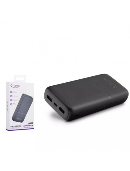 GENAX GNX504 POWERBANK 23000Mah PD ÇIKIŞ 2.6A SİYAH